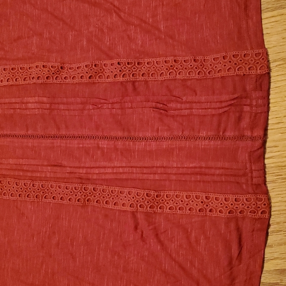 Weekend Suzanne Betro Burnt Orange Red Shirt - Picture 4 of 10